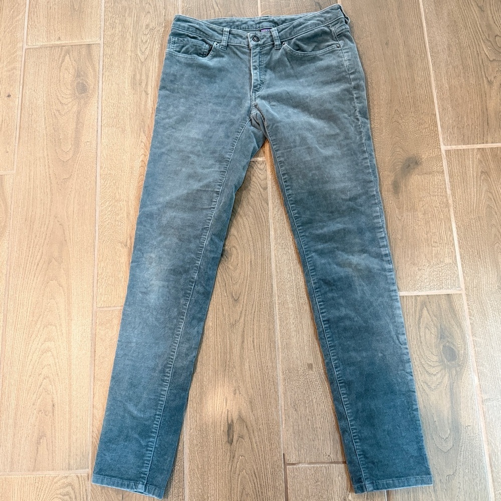 Patagonia Women’s Grey Corduroy Skinny Pants sz 28